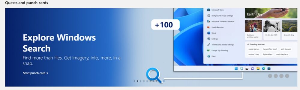 Explore Windows Search Microsoft Rewards