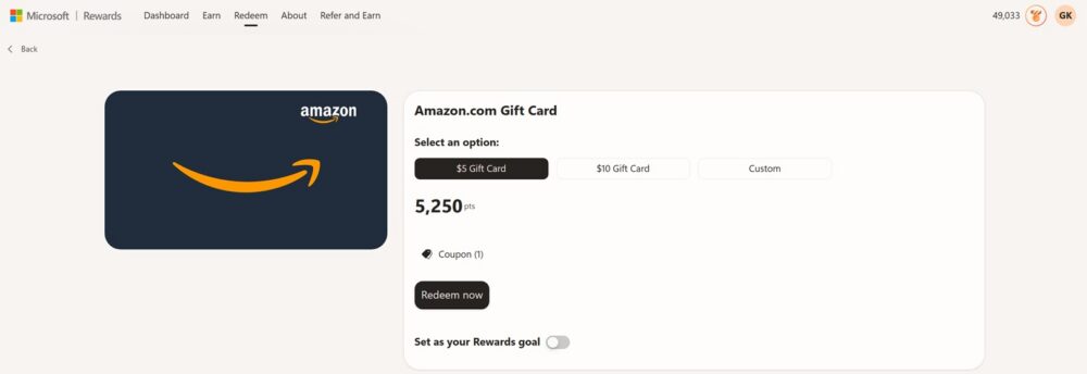 How to Get Free Amazon Gift Cards Through Microsoft Rewards