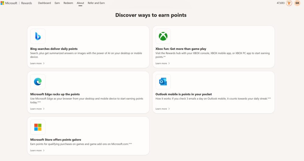 Outlook mobile is points in your pocket